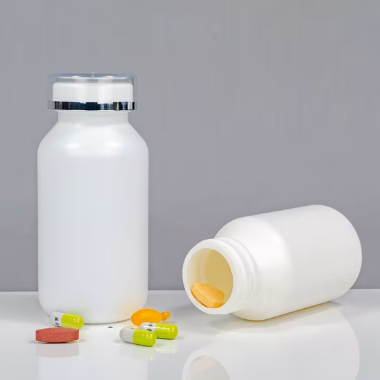 새로운 도착 38mm 목 완료 고밀도 빈 산소 저항 경 사진 어깨 알약 캡슐 정제 보충 플라스틱 병